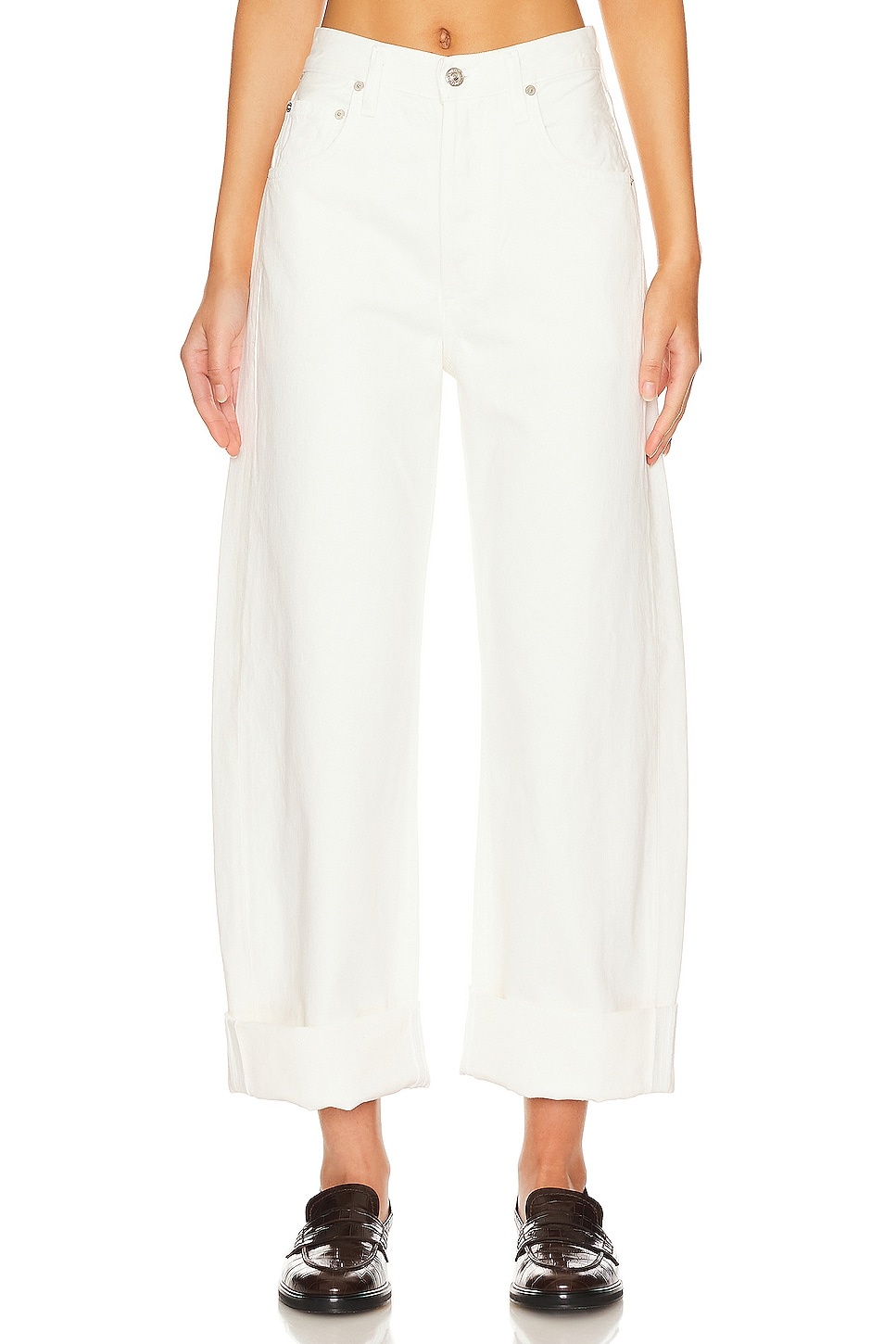 Ayla Baggy Cuffed Crop - 1