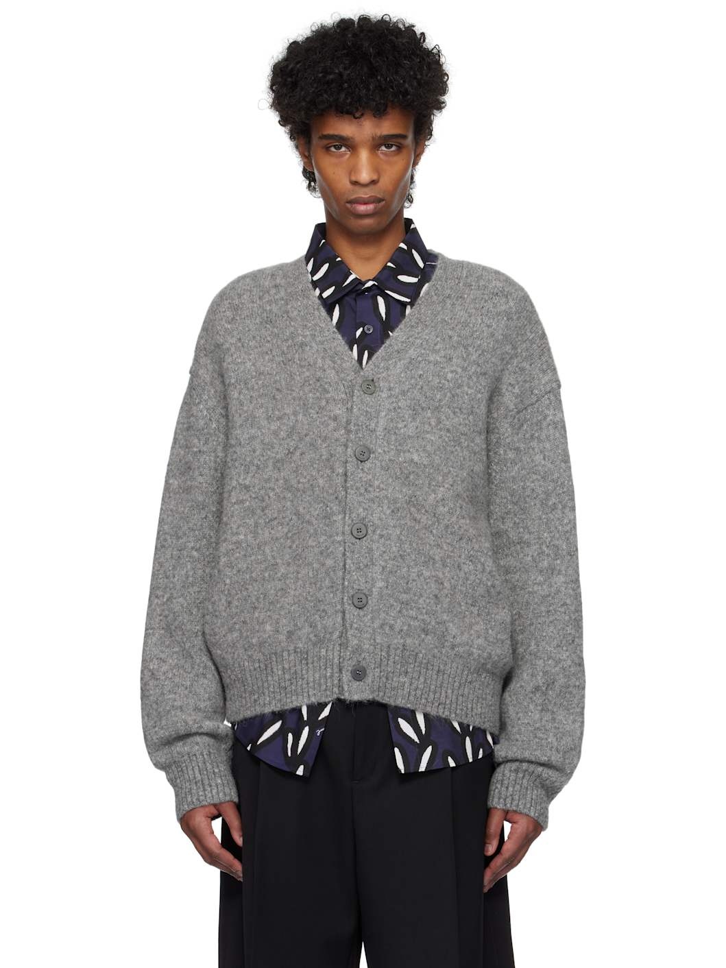 JACQEMUS グレーLa Maille Pau カーディガン