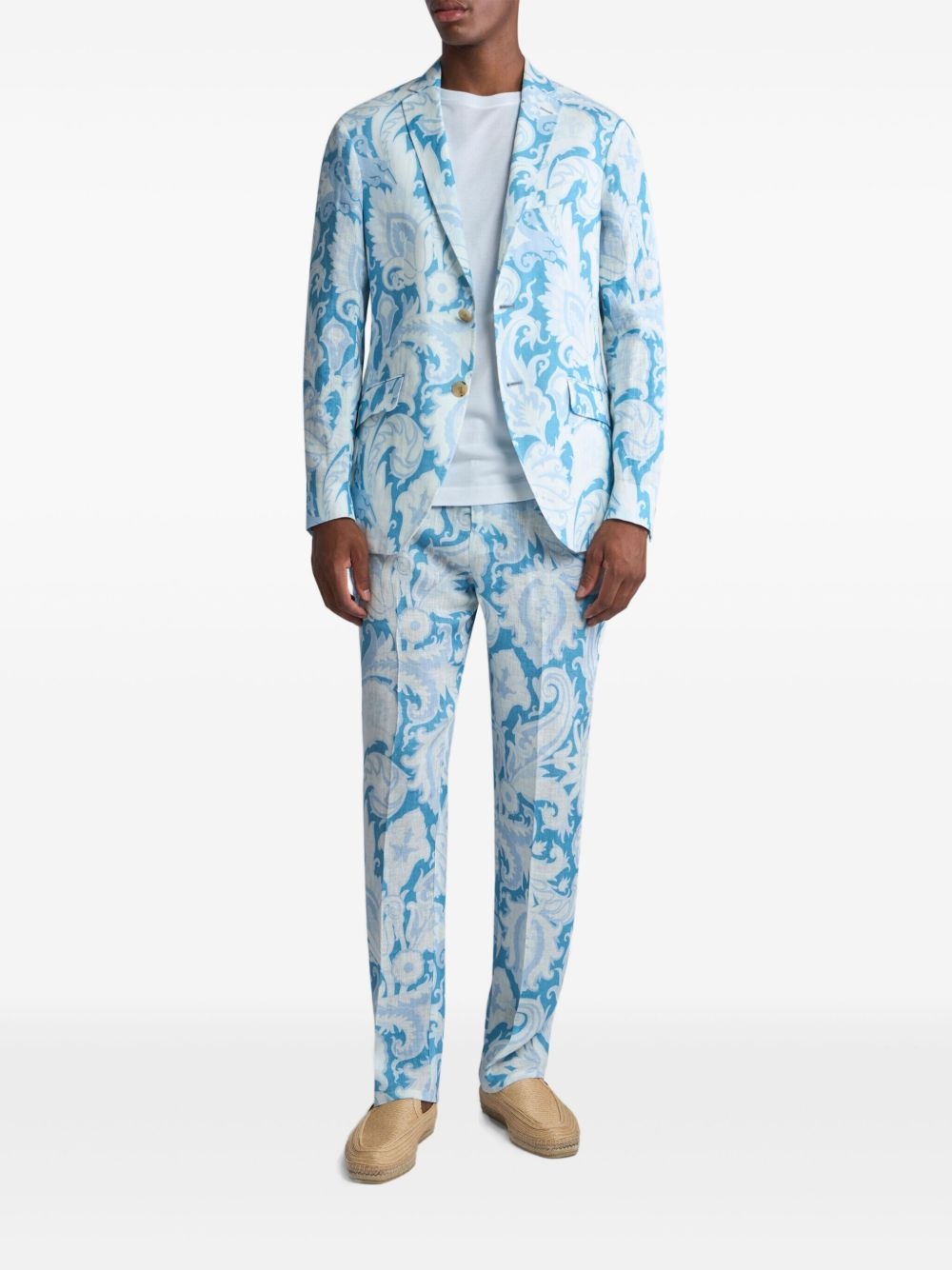 paisley-print trousers - 2
