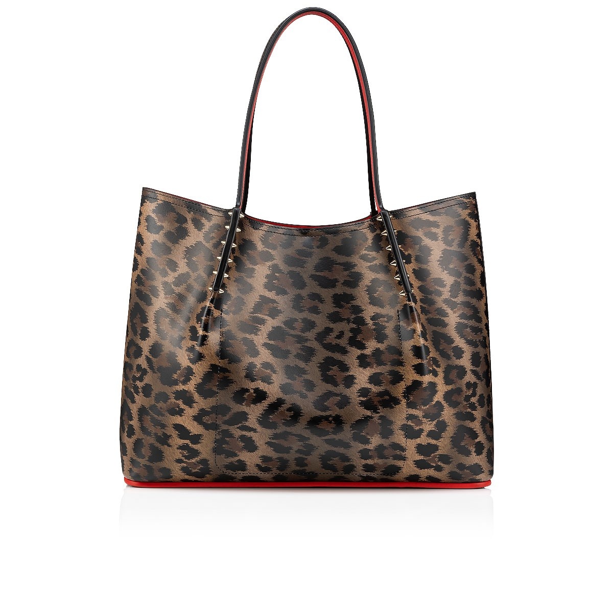 christian louboutin leopard tote