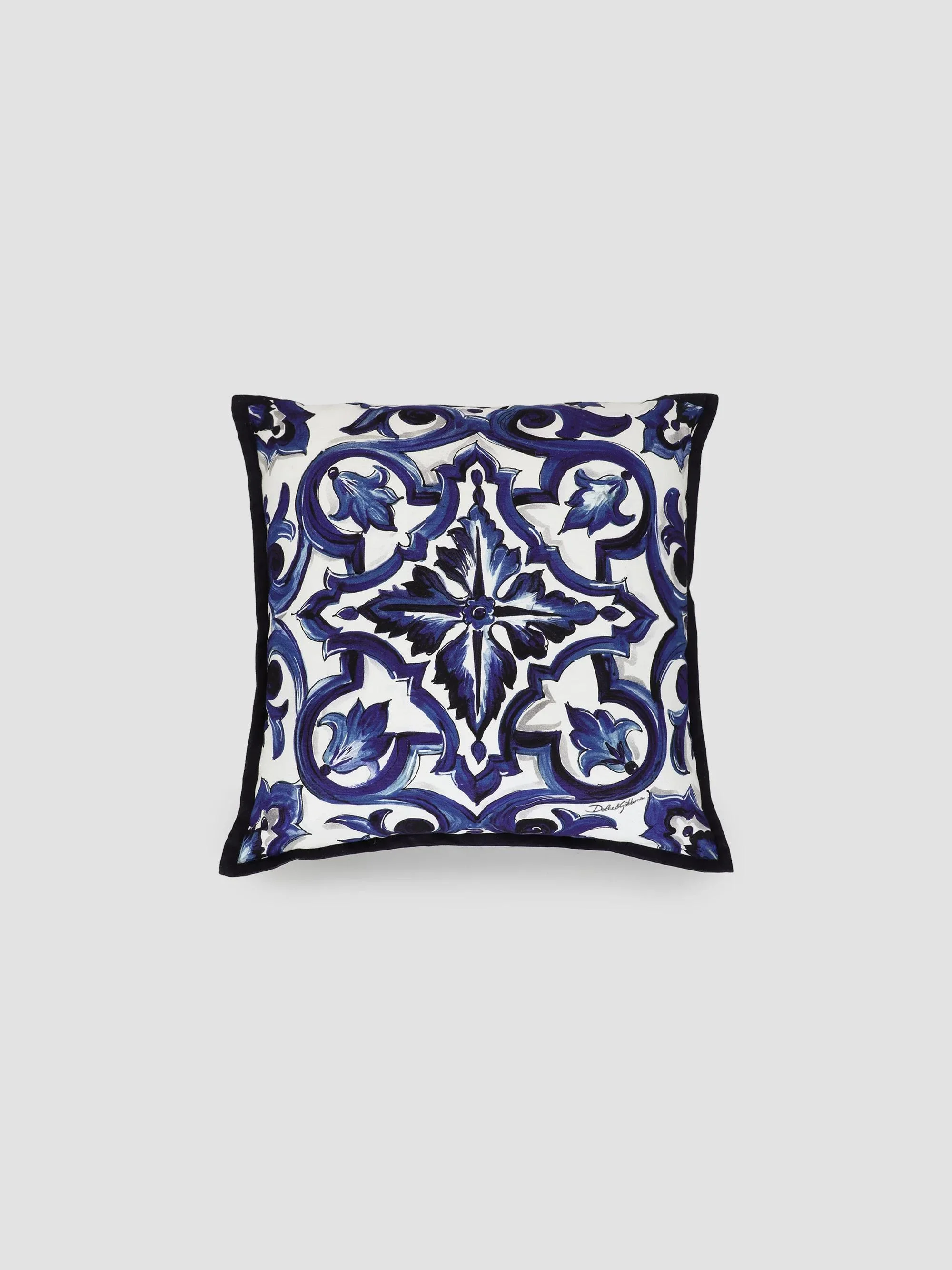 Blue Mediterranean Cushion - Blue - 1