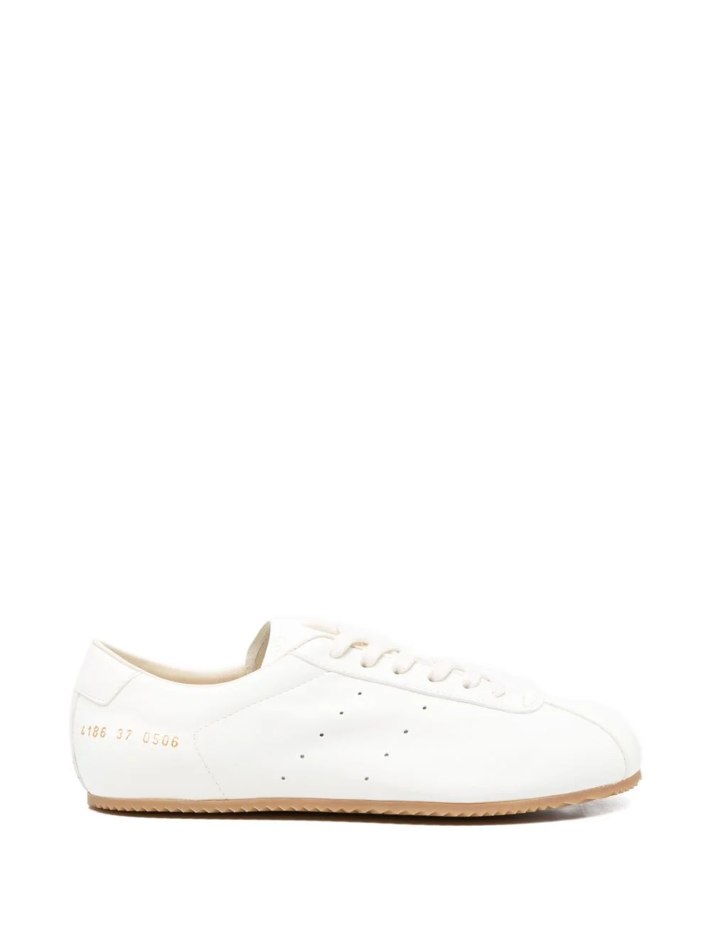 Driving perforated lace-up sneakers - 1