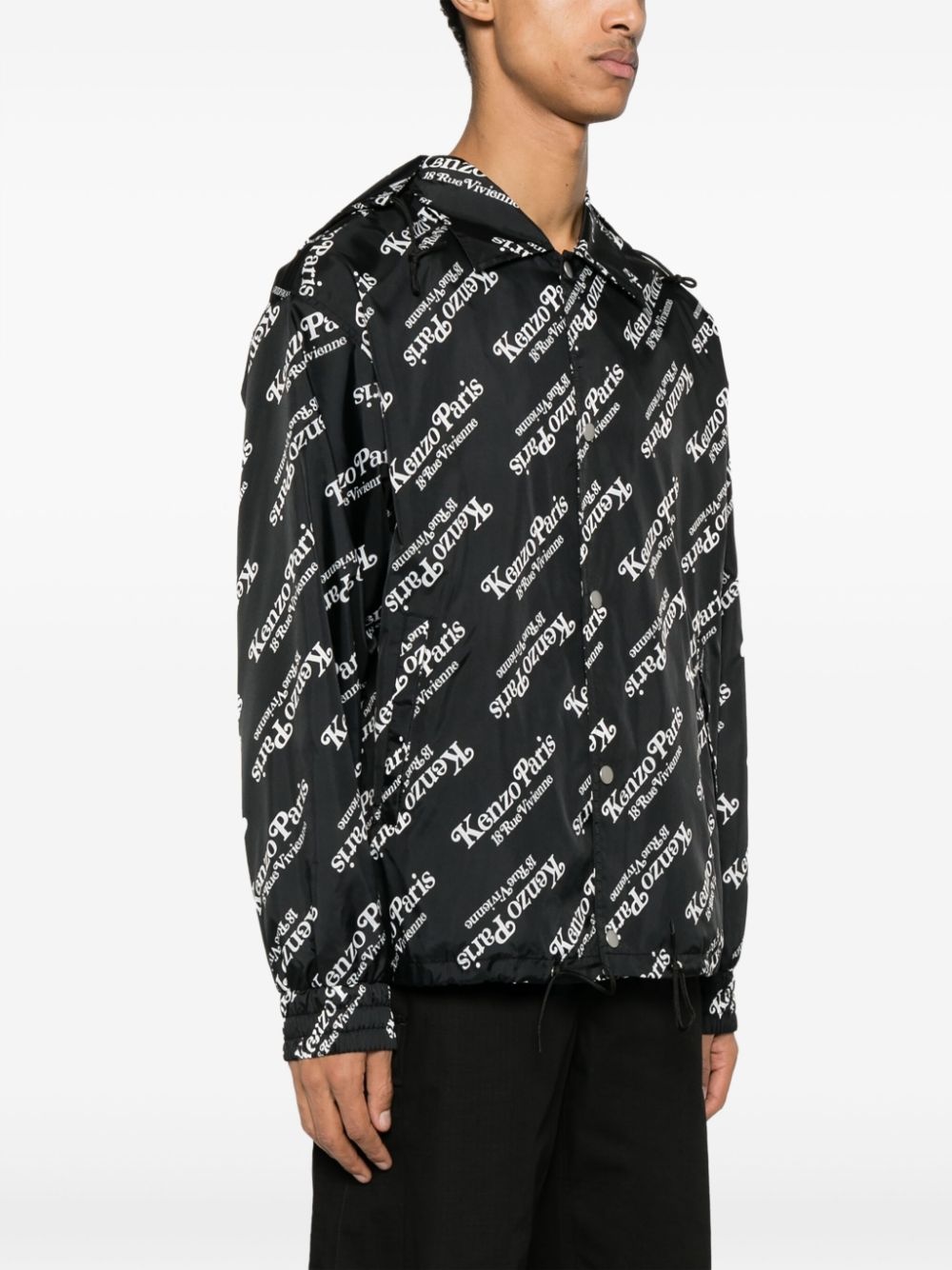 x Verdy logo-print hooded windbreaker - 3