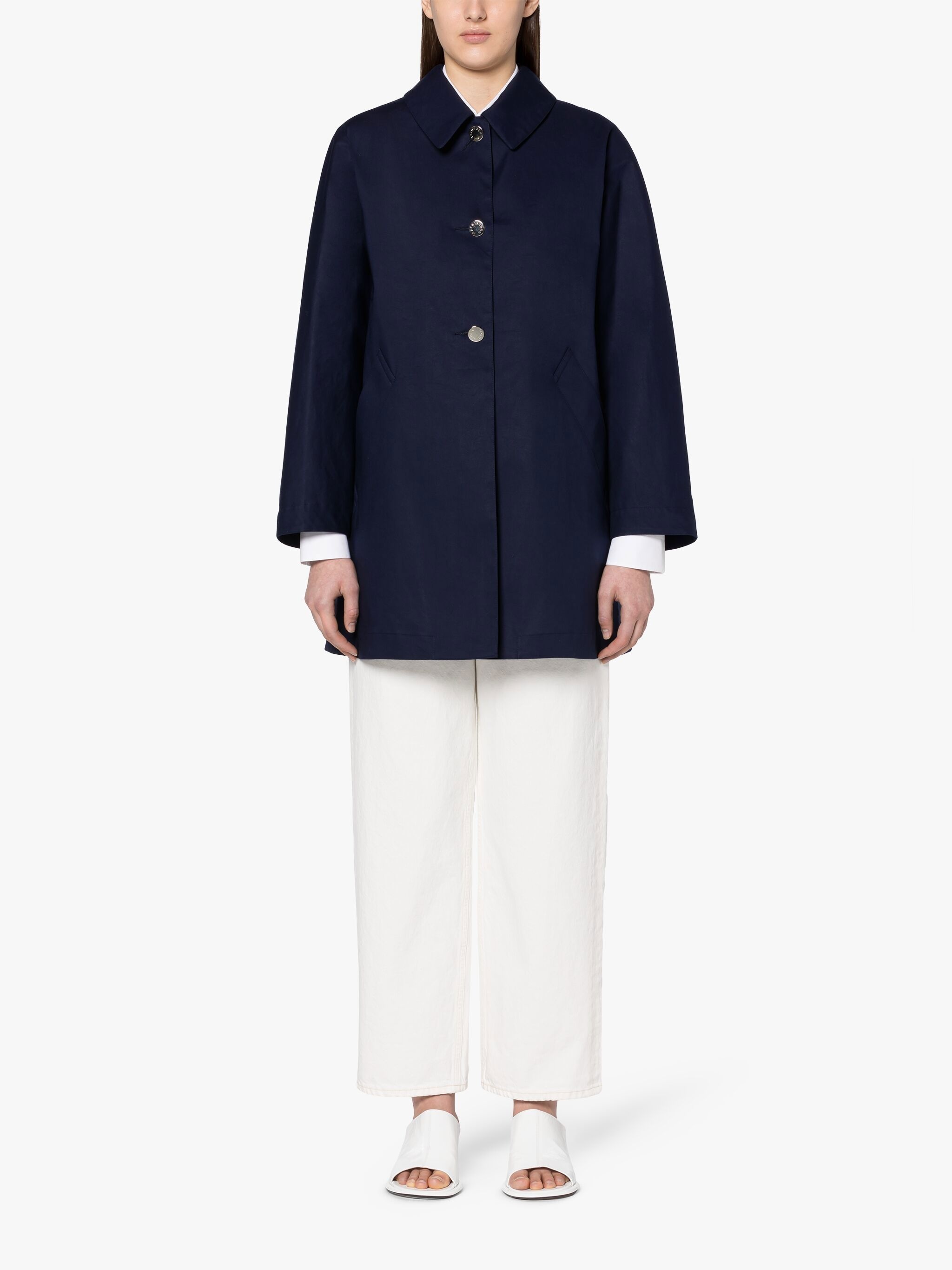 HARTWOOD INK X WHISPER WHITE RAINTEC COTTON SHORT COAT - 3
