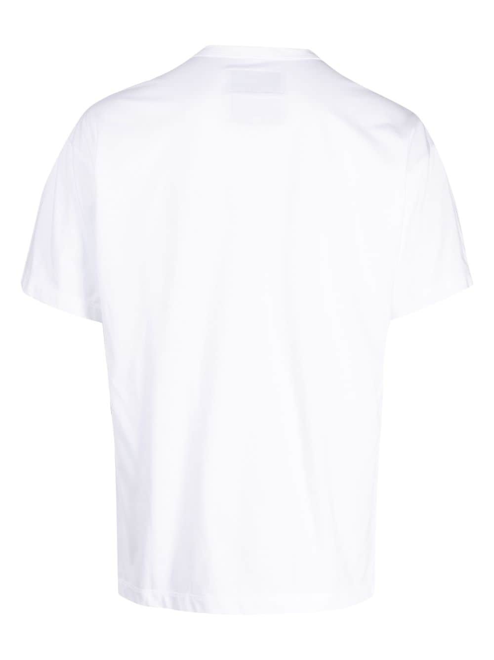 contrast-panel two-tone T-shirt - 2