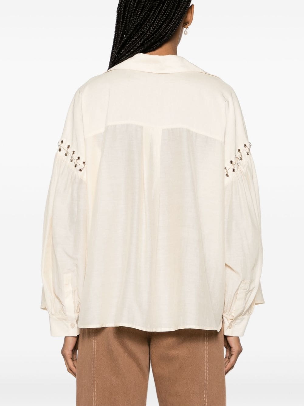 ring-findings detailed poplin tunic - 4