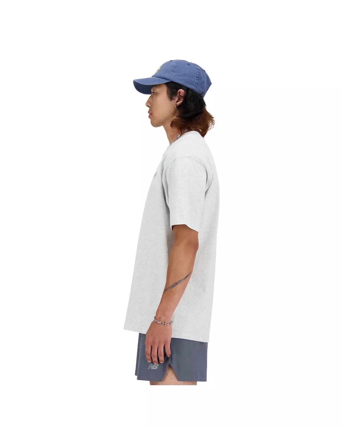Men's Athletics Cotton Tee-Grey - 4