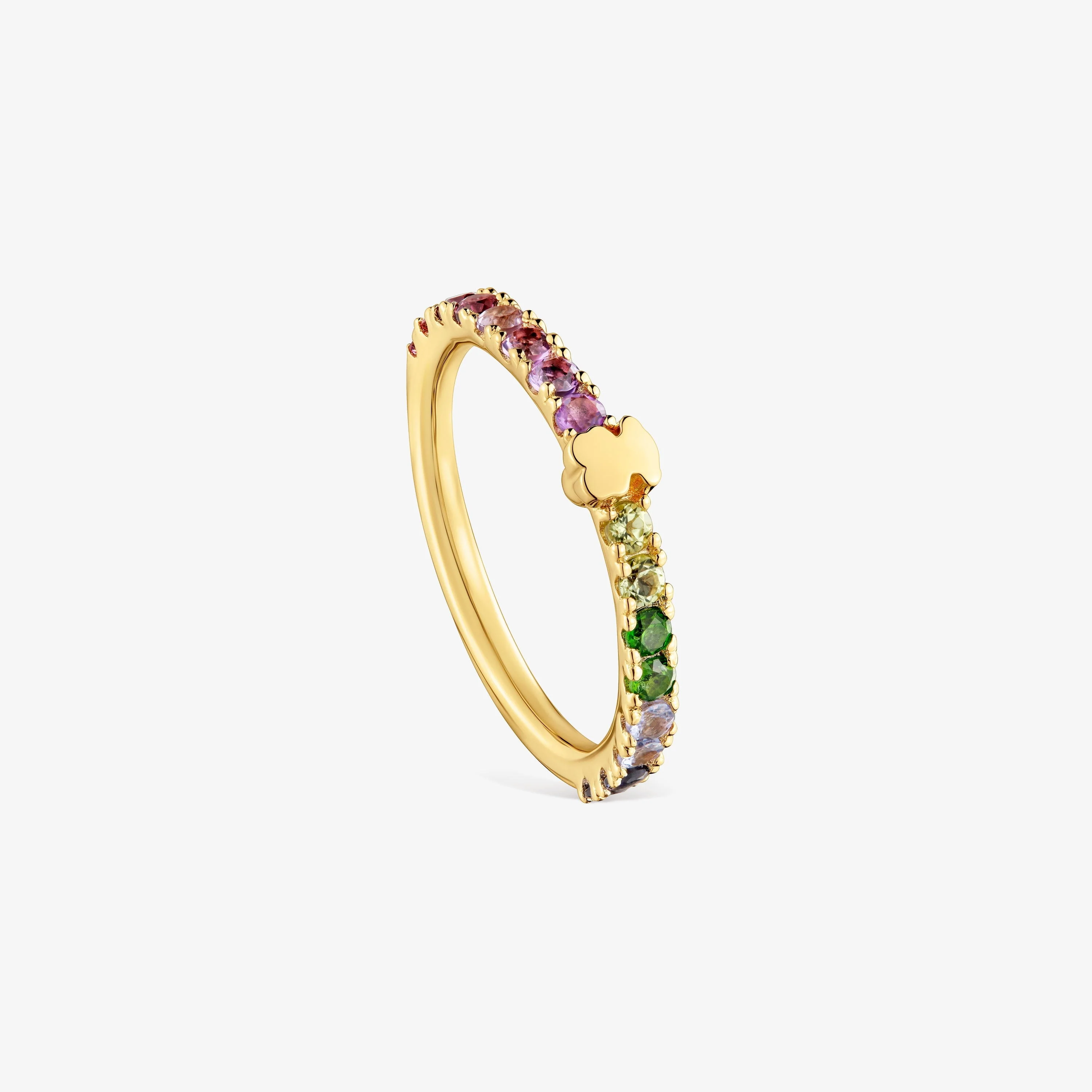 18K gold vermeil Ring with gemstones TOUS Straight - 1