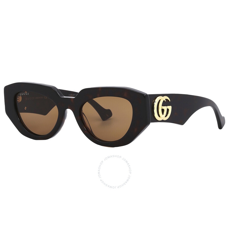 Gucci Brown Geometric Ladies Sunglasses GG1421S 002 51 - 3