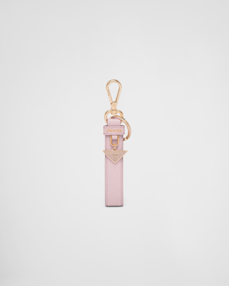 Saffiano leather keychain 1