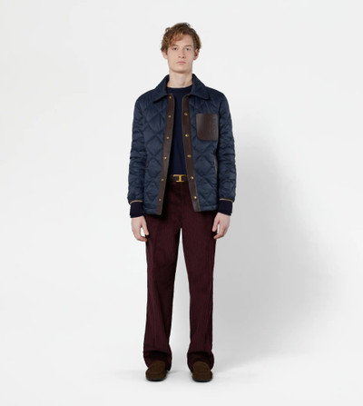 Tod's QUILTED JACKET - BLUE outlook