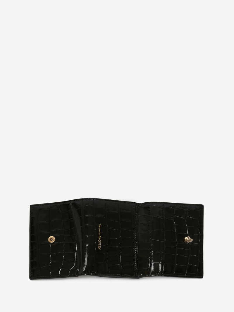 Women's Trifold Wallet in Black 5