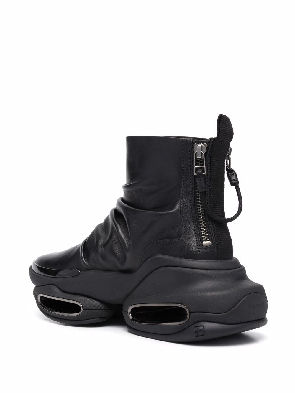 ruched chunky boots - 3