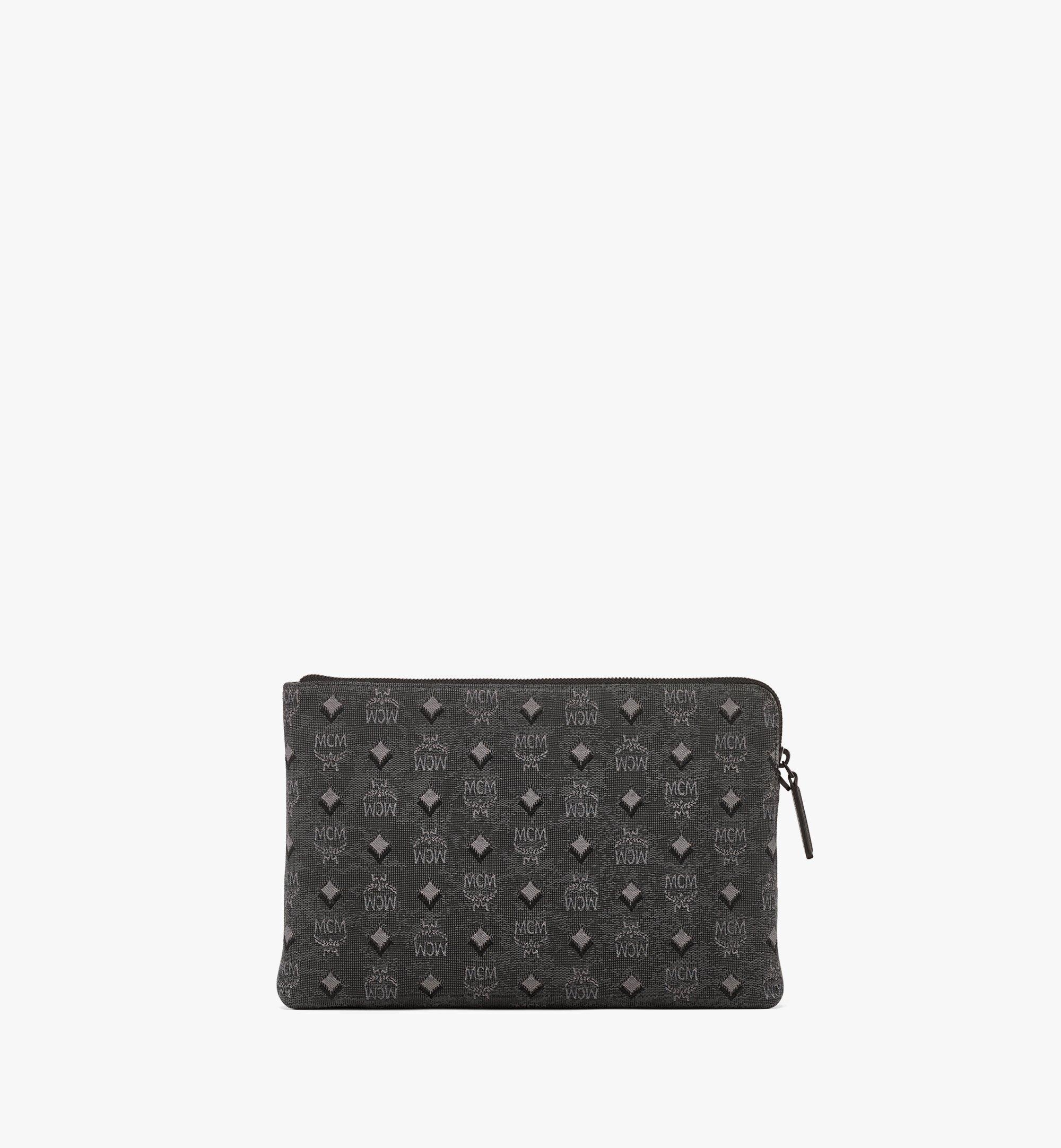 Aren Wristlet Zip Pouch in Vintage Monogram Jacquard - 4