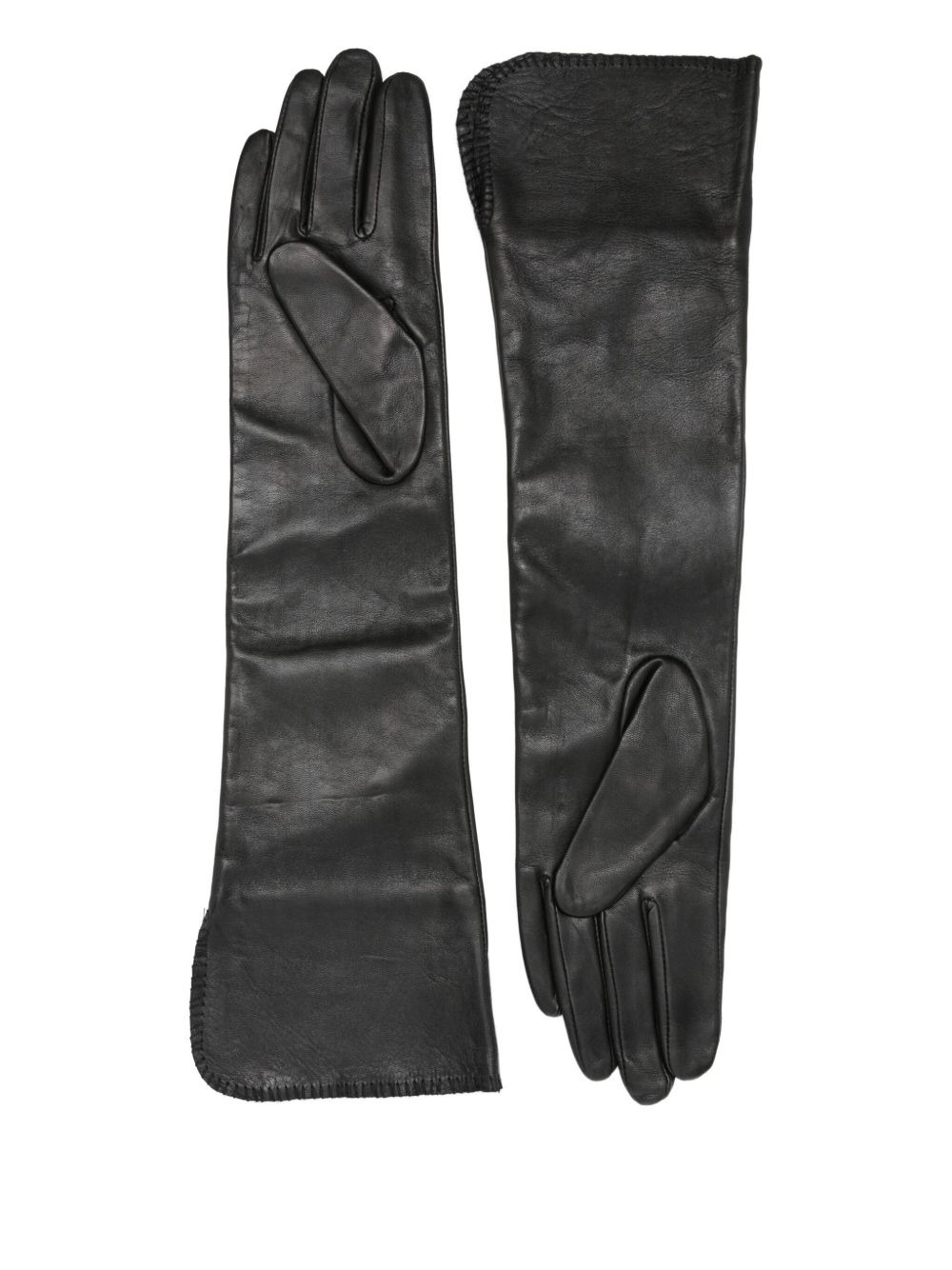 Gemi leather logo gloves - 2