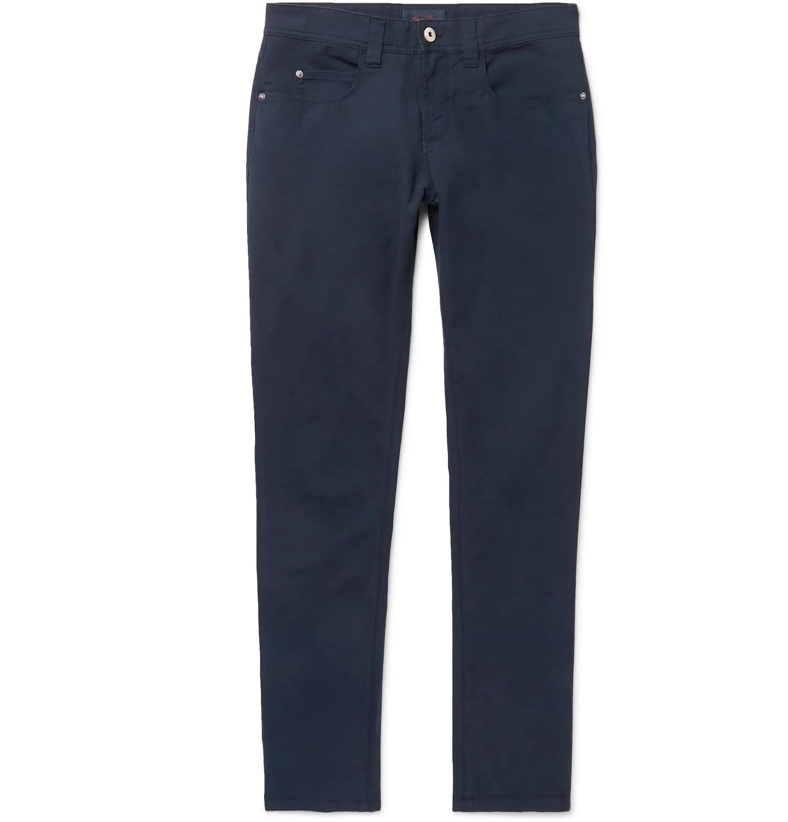 Slim-Fit Stretch-Cotton Trousers - 13