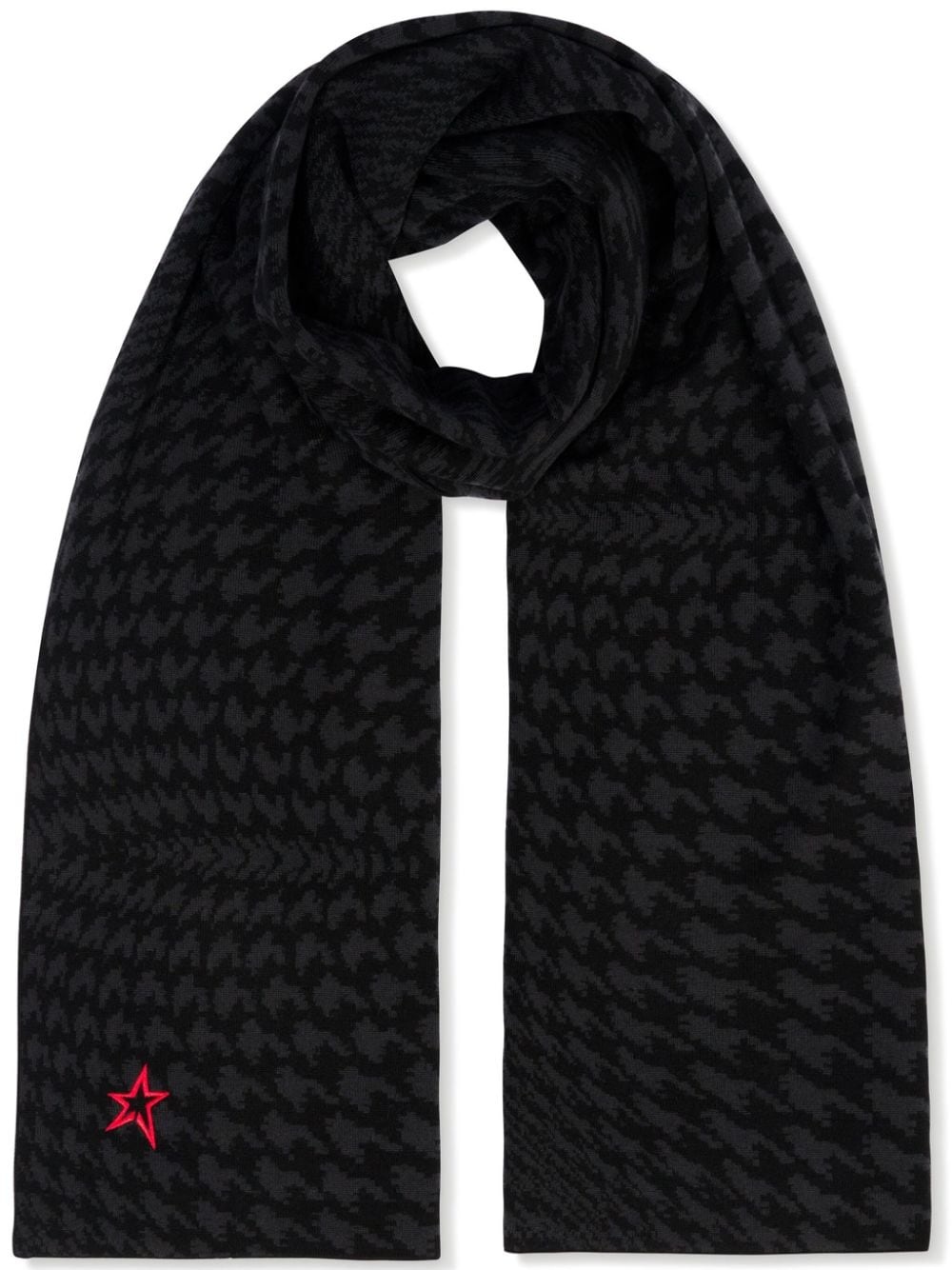 merino houndstooth scarf - 1