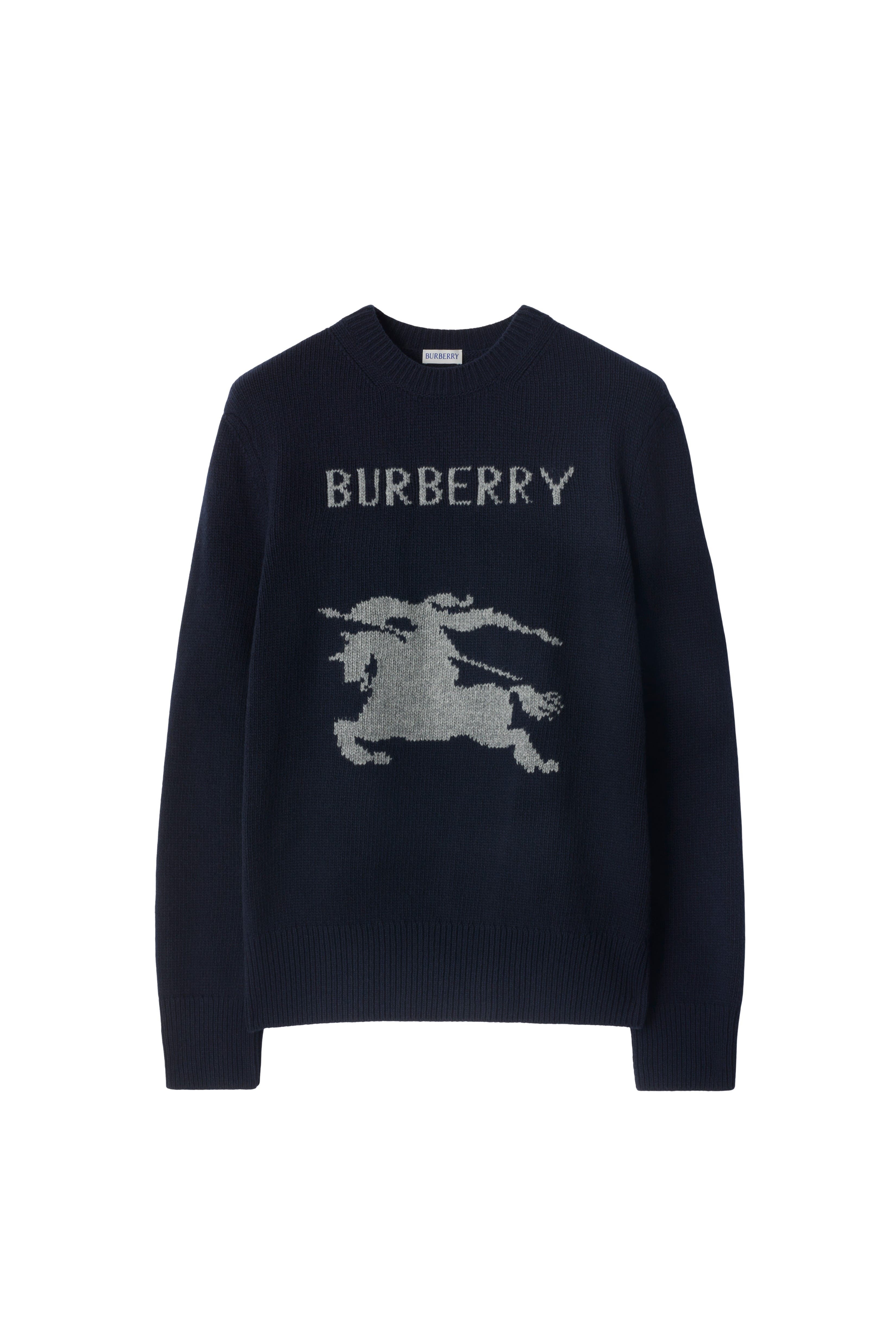 burberry EKD Wool Cashmere Sweater in Navy at Nordstrom - 2