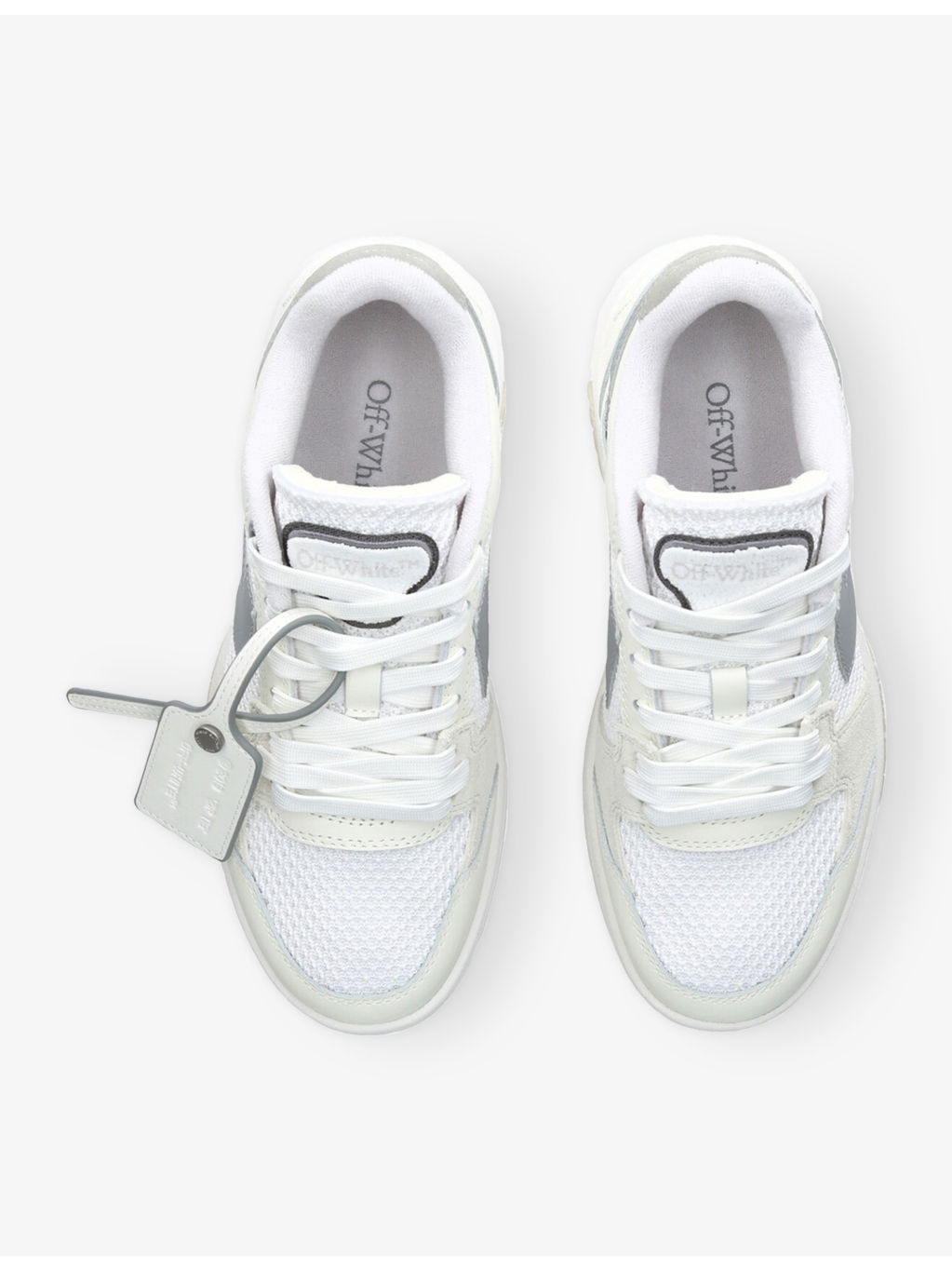 Slim Out of Office Leather and Mesh Low-Top Trainers - 2