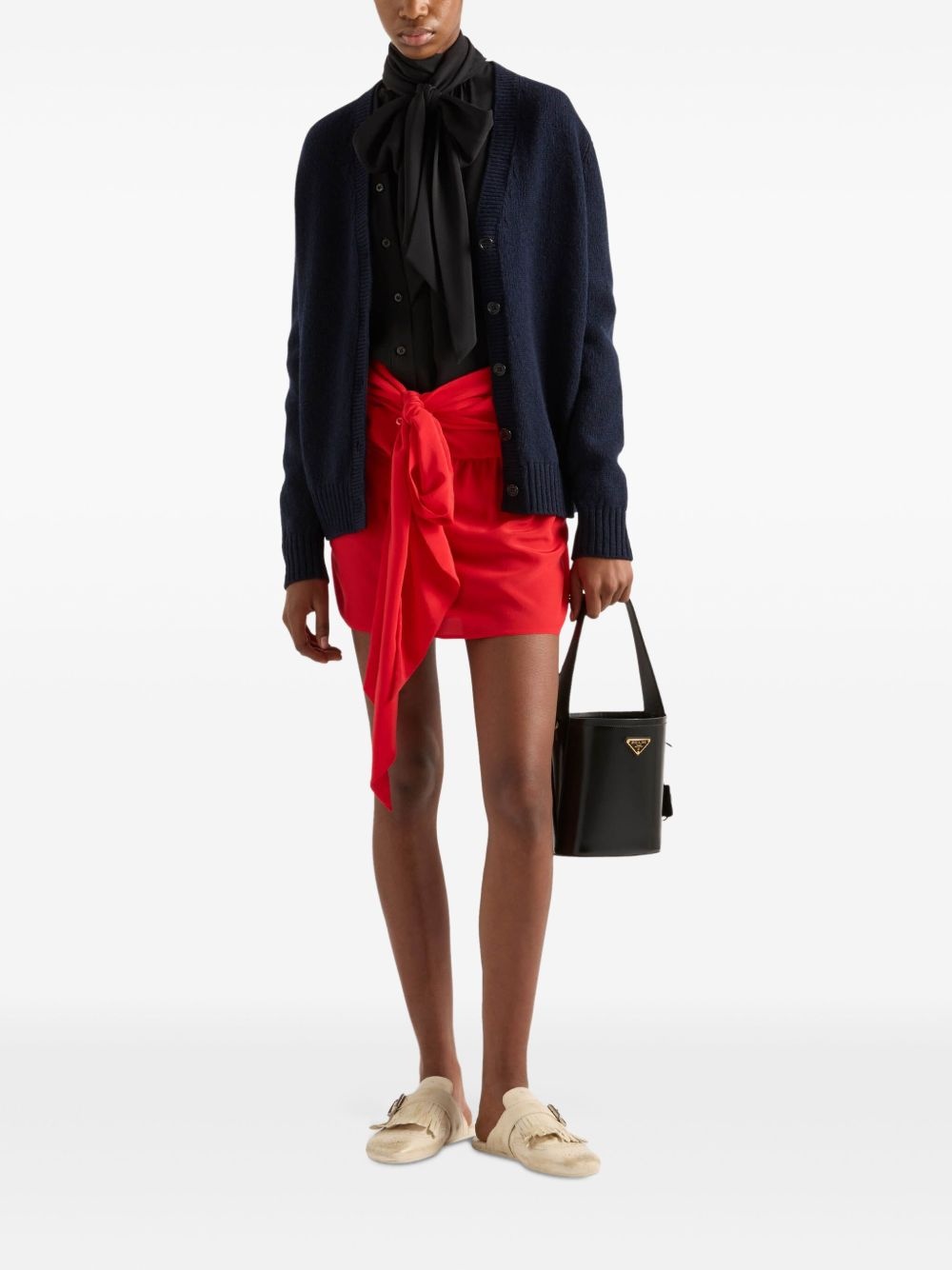 crepe de Chine mini skirt - 2