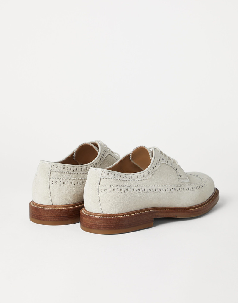 Brunello Cucinelli Suede longwing brogues outlook