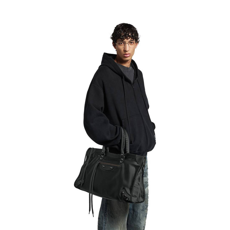 BALENCIAGA Men's Le City Bag Large in Black outlook