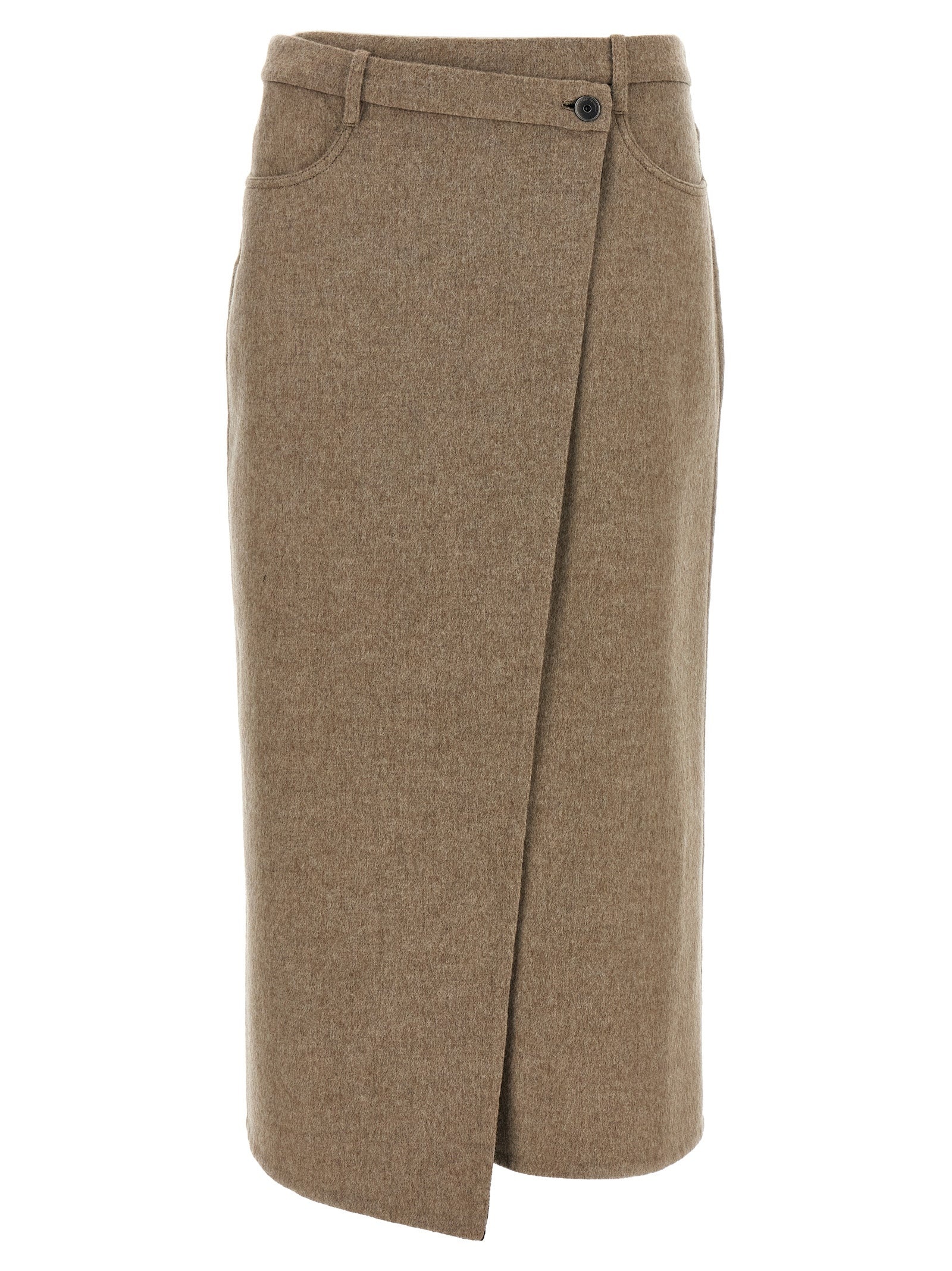 Wrapped Skirts Beige - 1