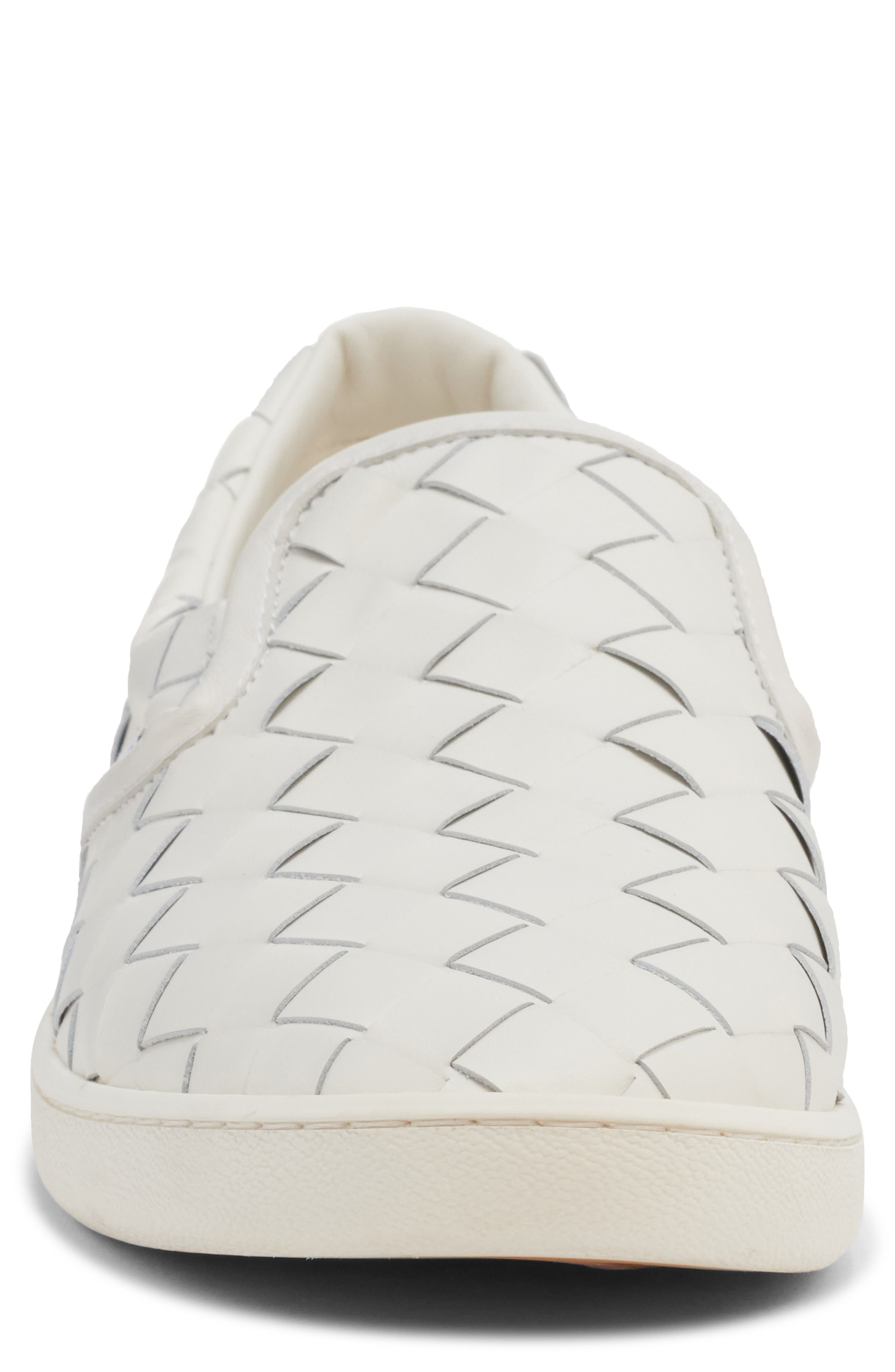 Bottega Veneta Sawyer Intrecciato Slip-On Sneaker in 9013 White at Nordstrom - 4