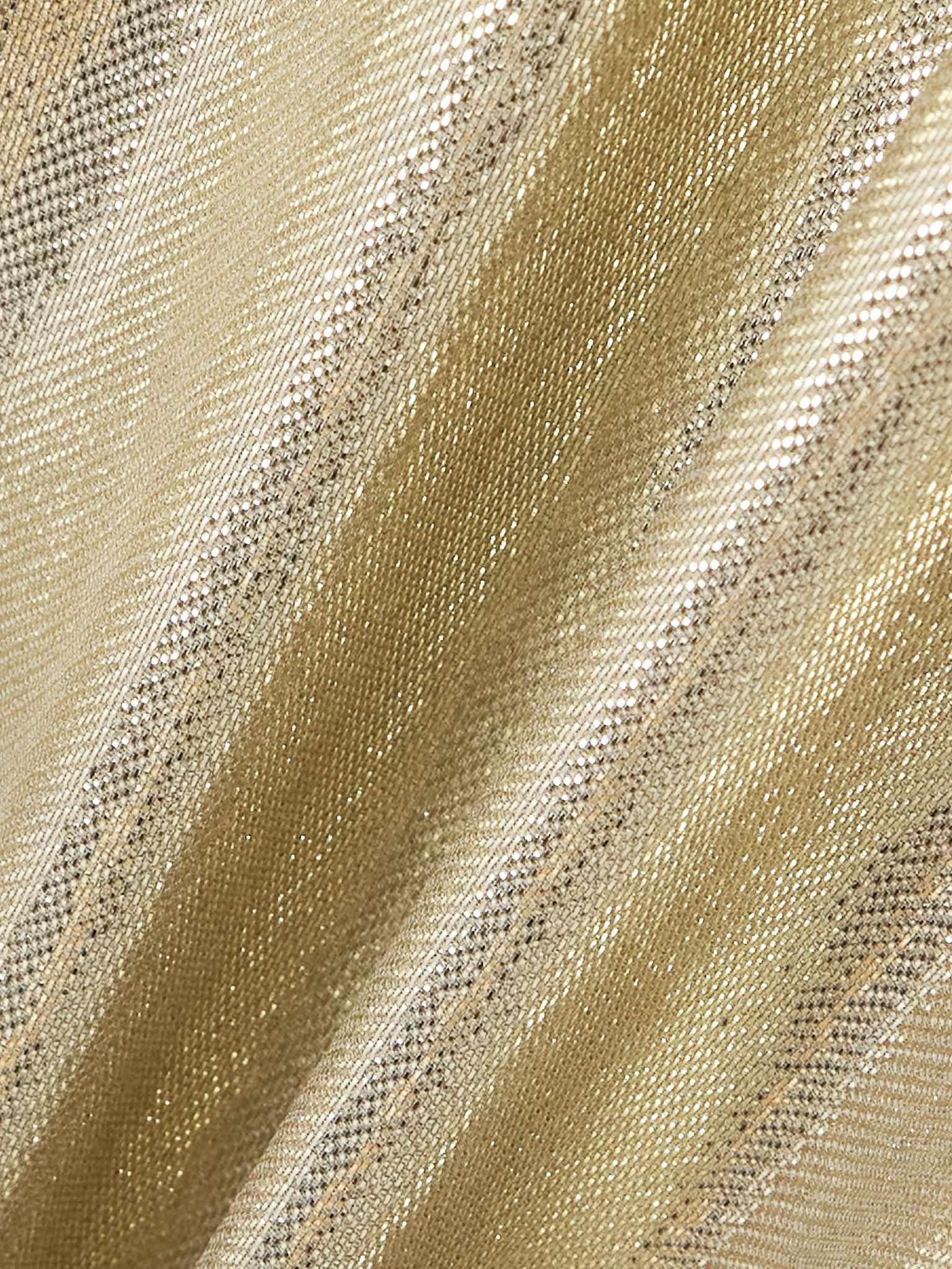 Francesca belted metallic silk-blend maxi dress Gold - 4