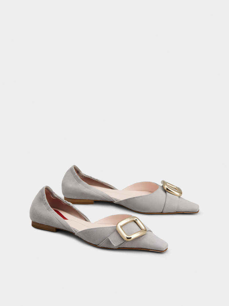 Viv' Canard D'Orsay Ballerinas in suede 2