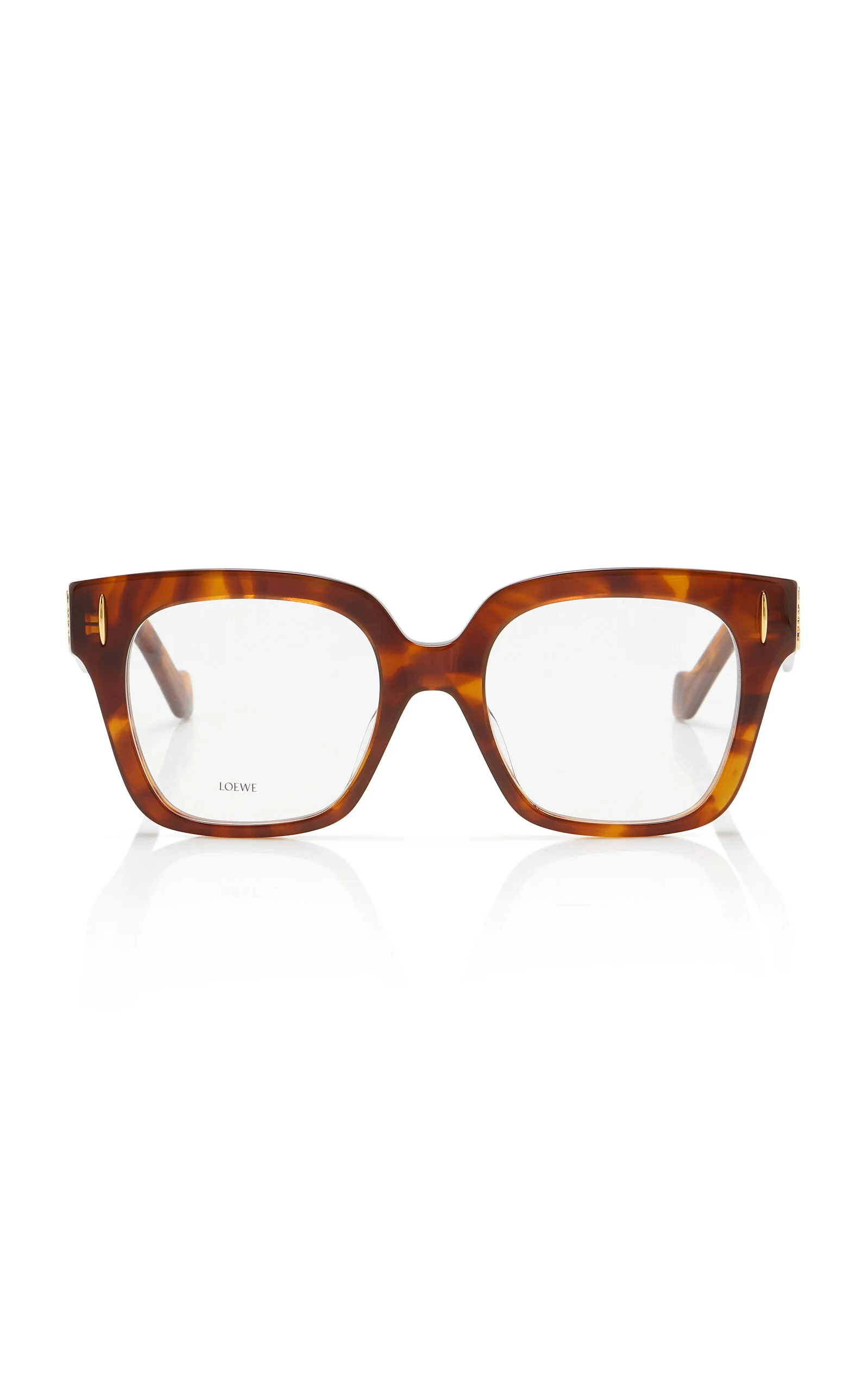 Anagram Square-Frame Acetate Optical Glasses brown - 1