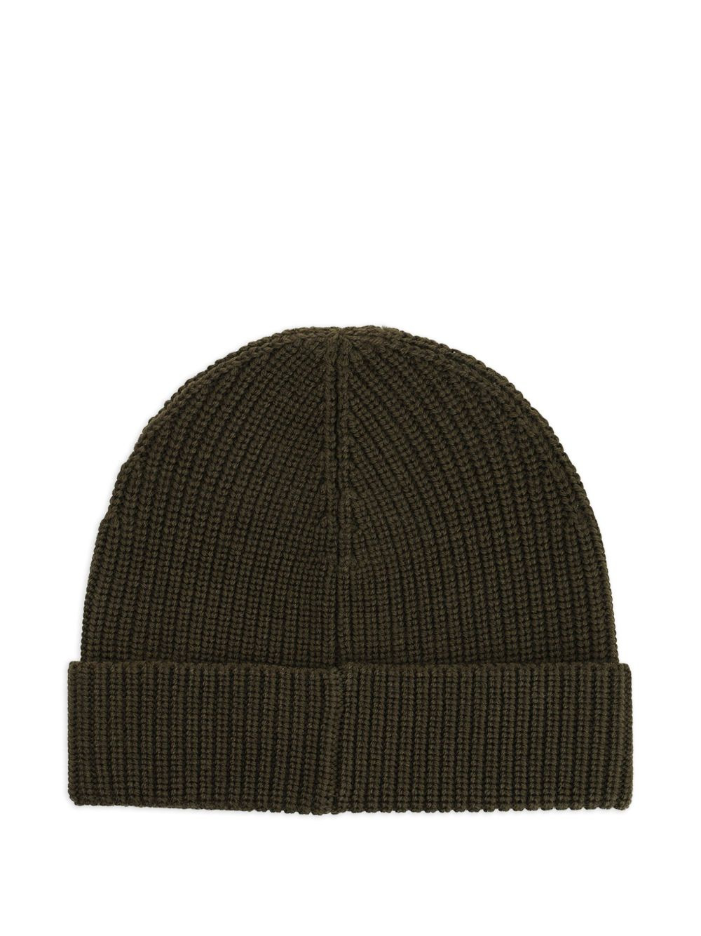 ribbed logo beanie - 2