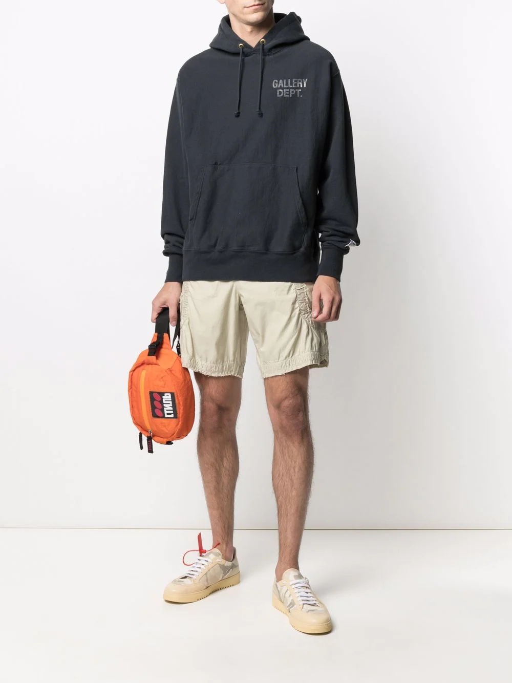 drawstring cargo shorts - 2