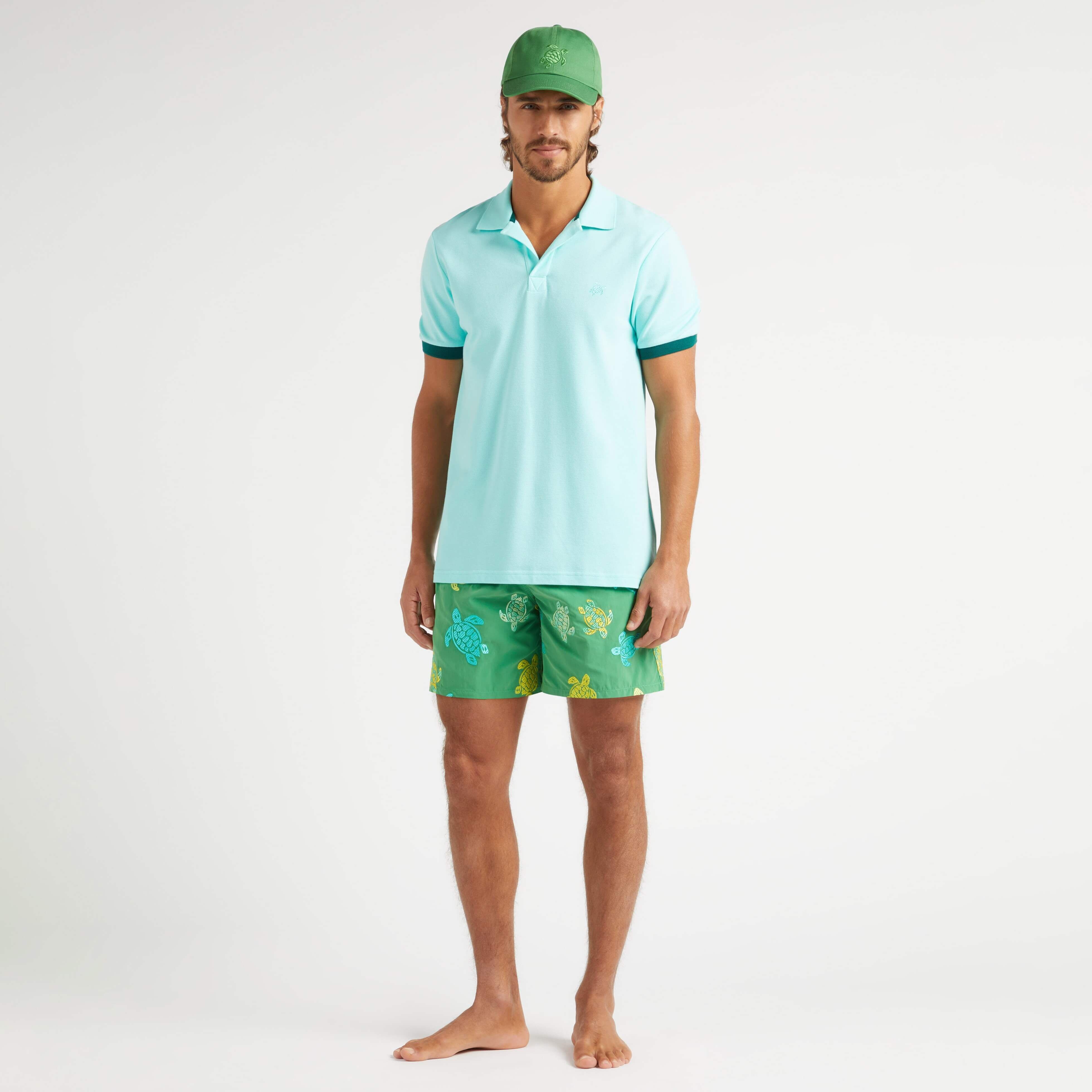Men Cotton Polo Solid - 5