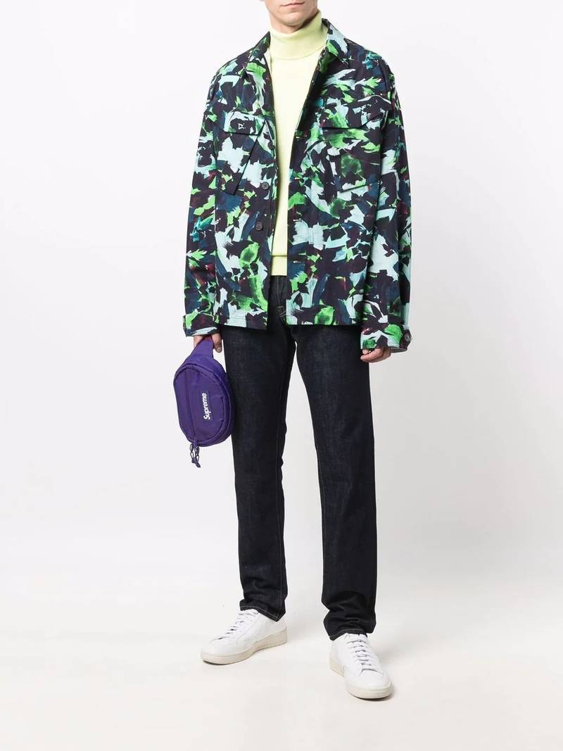 KENZO Archive floral-print shirt jacket outlook
