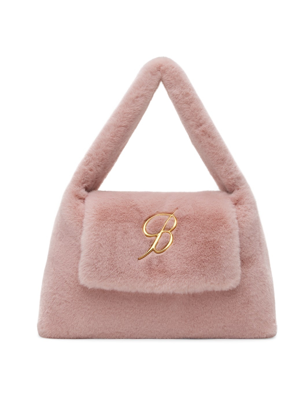 Pink Large-Size Flap & Logo Bag - 1