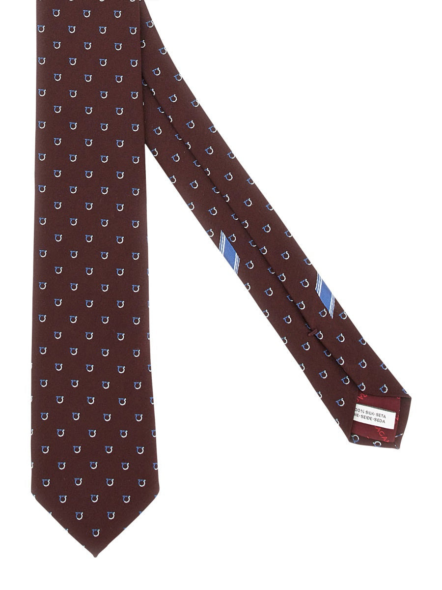 Ferragamo Men Jacquard "Gancini" Tie - 2