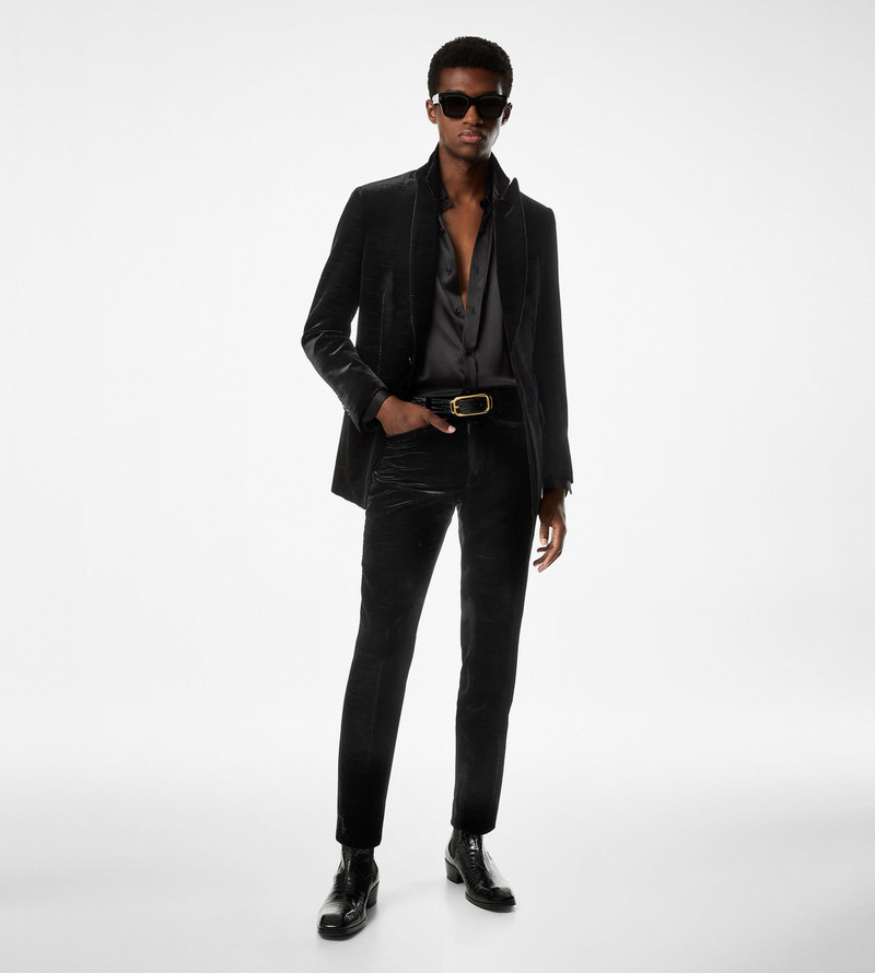TOM FORD VELVET FAILLE ATTICUS WESTERN POCKET TROUSER outlook
