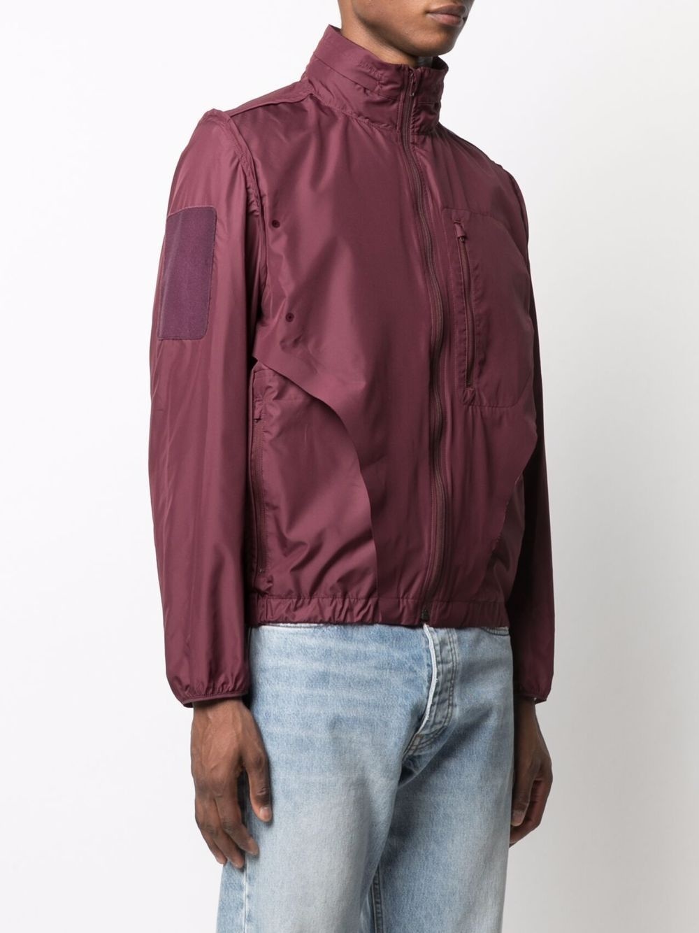 slogan-print lightweight jacket - 4
