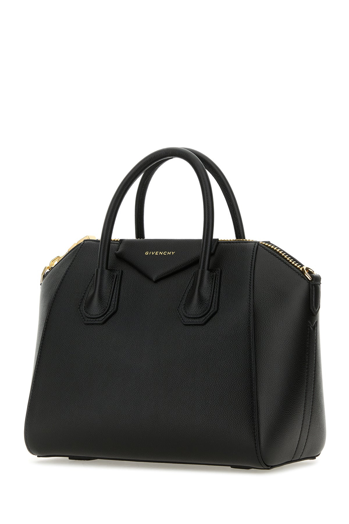 Black leather small Antigona handbag - 2