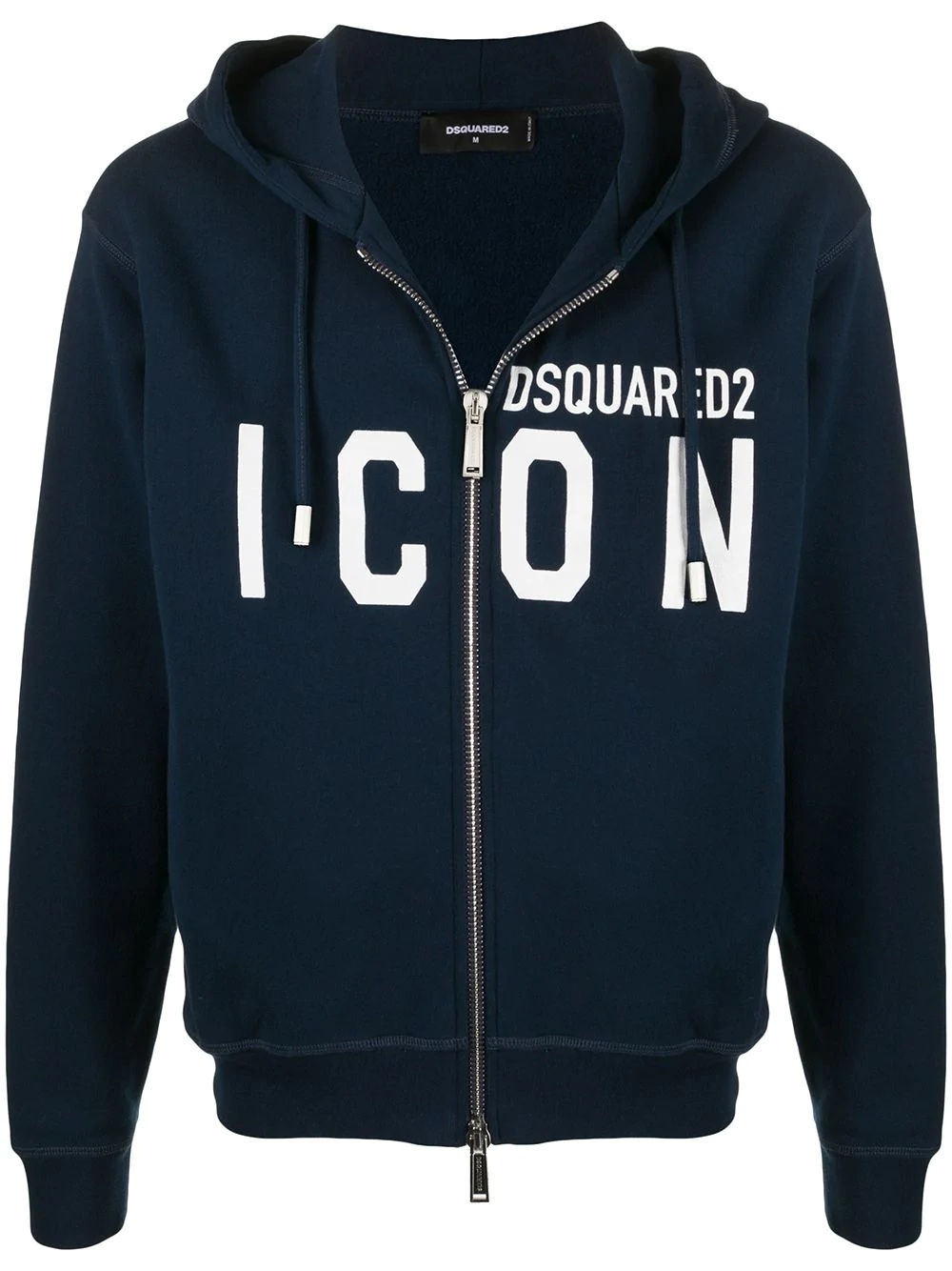 zip-up logo hoodie - 1