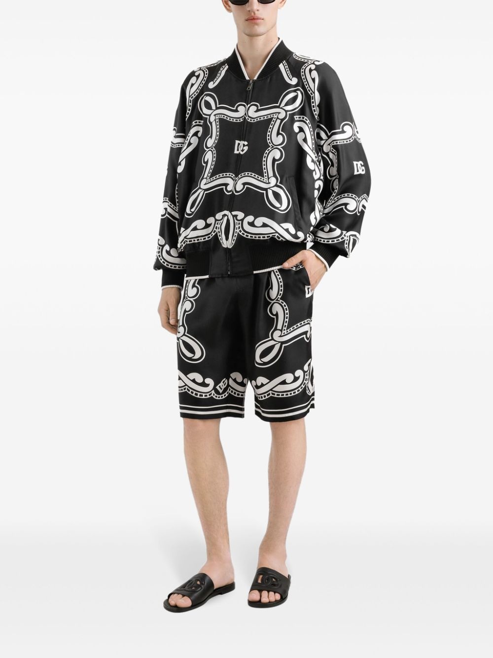 bandana-print shorts - 2