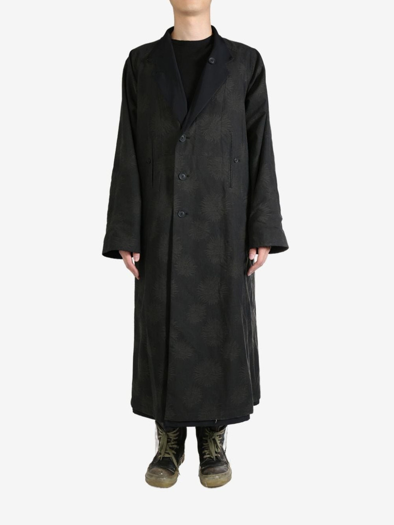 Yohji Yamamoto raglan-sleeve coat outlook