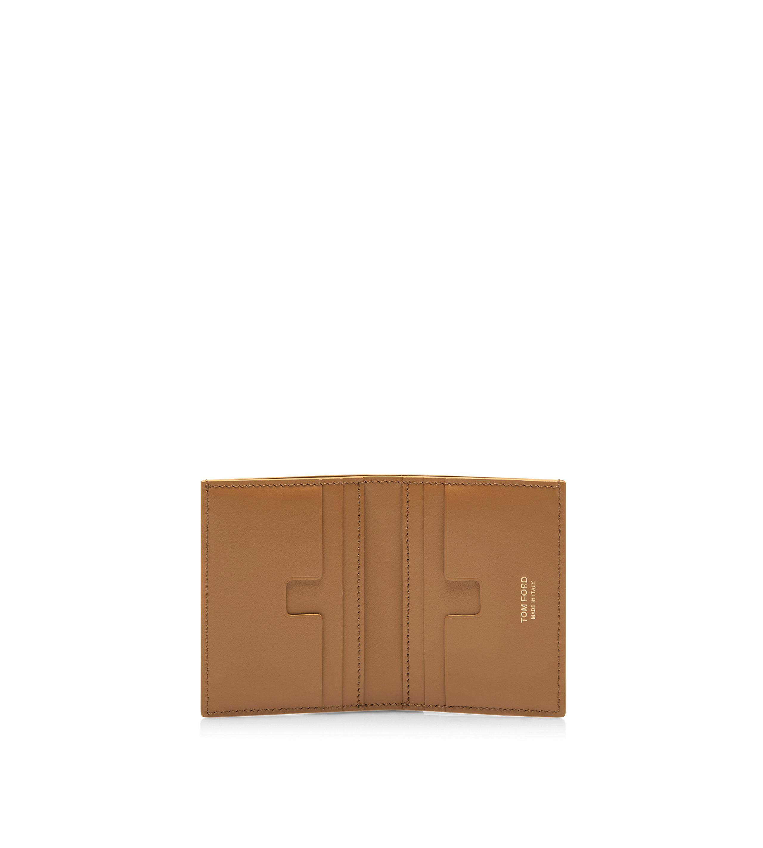 NUBUCK T LINE FOLDING CARDHOLDER - 3