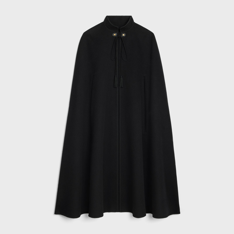 high-collar cape in double face cashmere 1