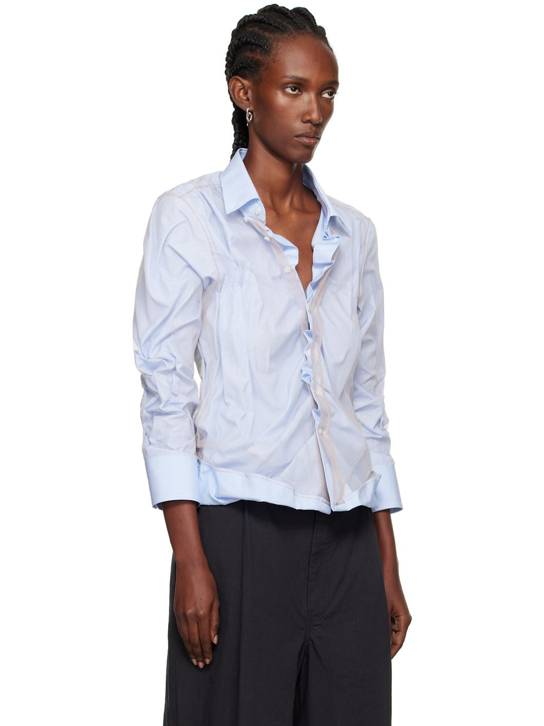 Blue Organic Cotton Shirt - 2