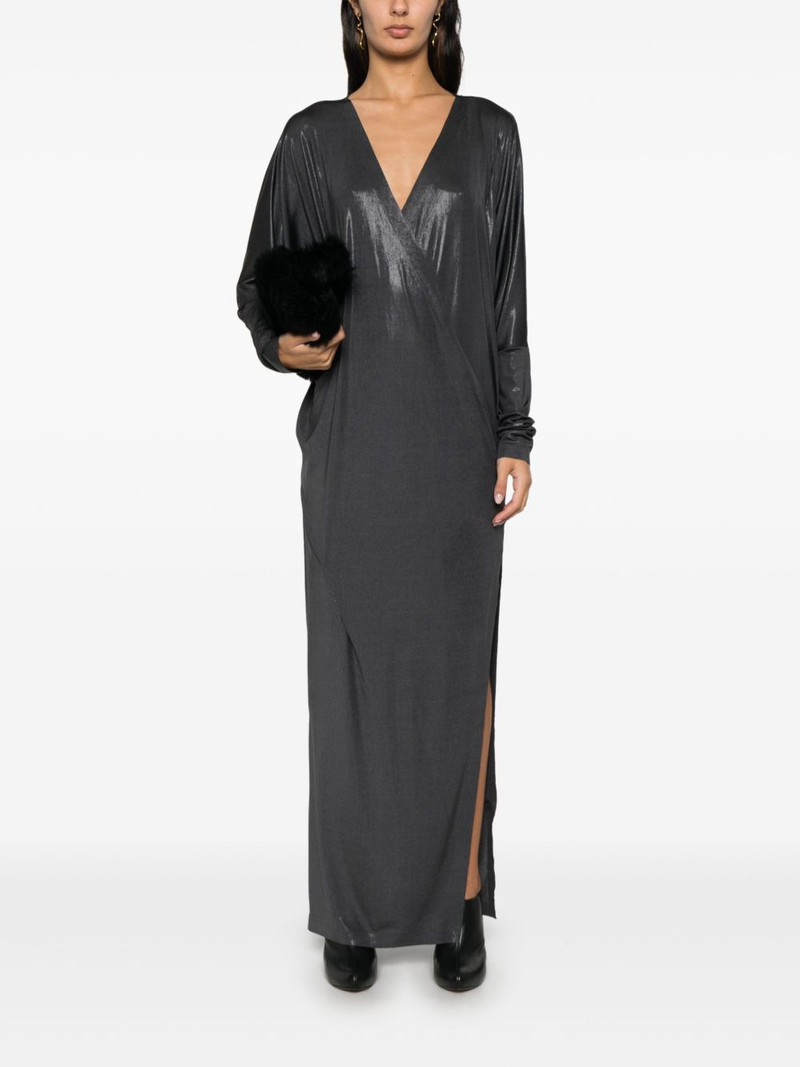 NORMA KAMALI wrap dolman-sleeve gown outlook