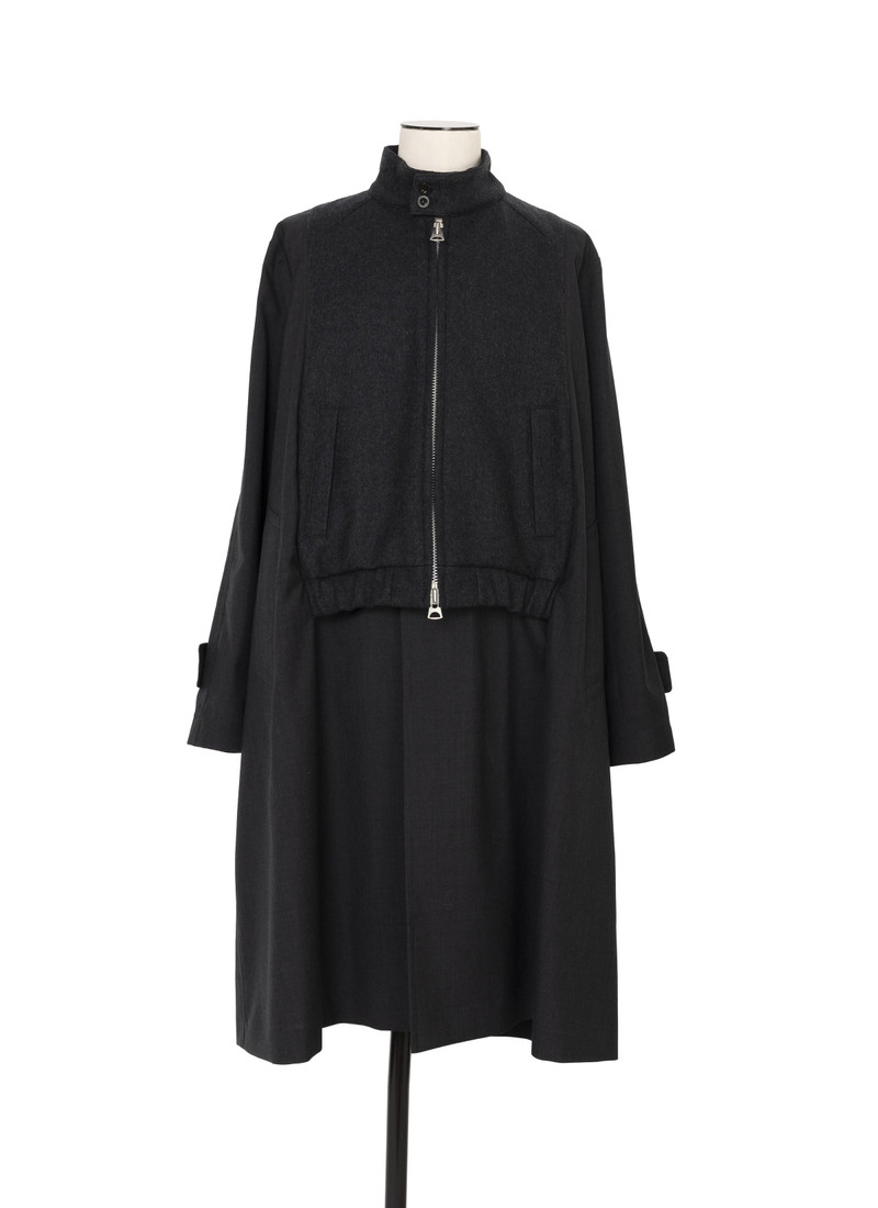 Suiting x Wool Melton Coat 1