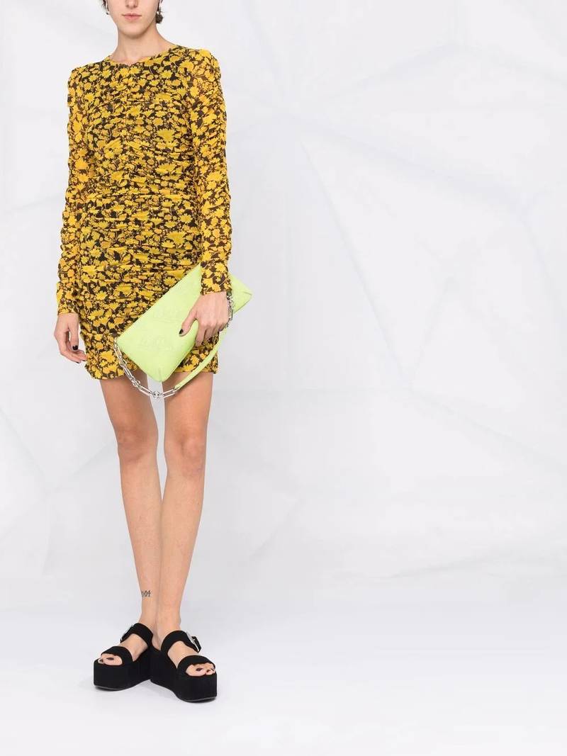 BY FAR Holly perforated-logo shoulder bag outlook