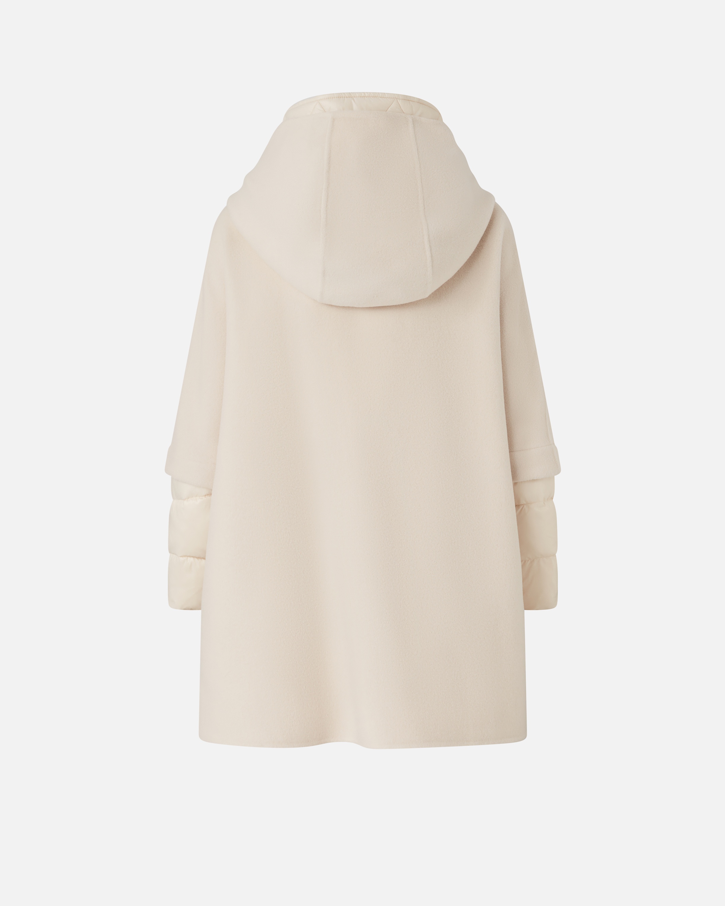 SHORT CAPE COAT WITH PADDED PUFFER - 6